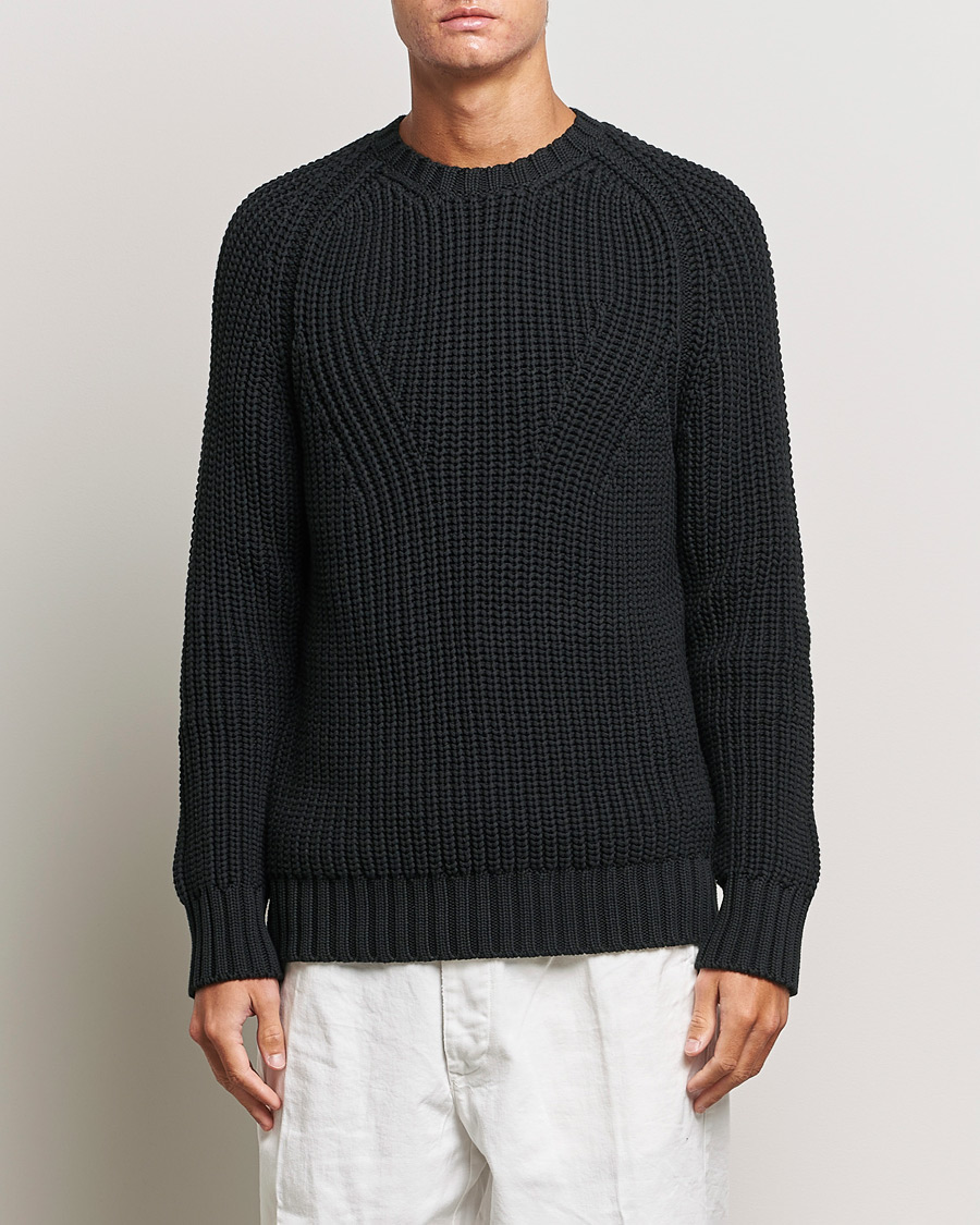 Herre | Gensere | Orlebar Brown | Lipen Cable Sweater Black