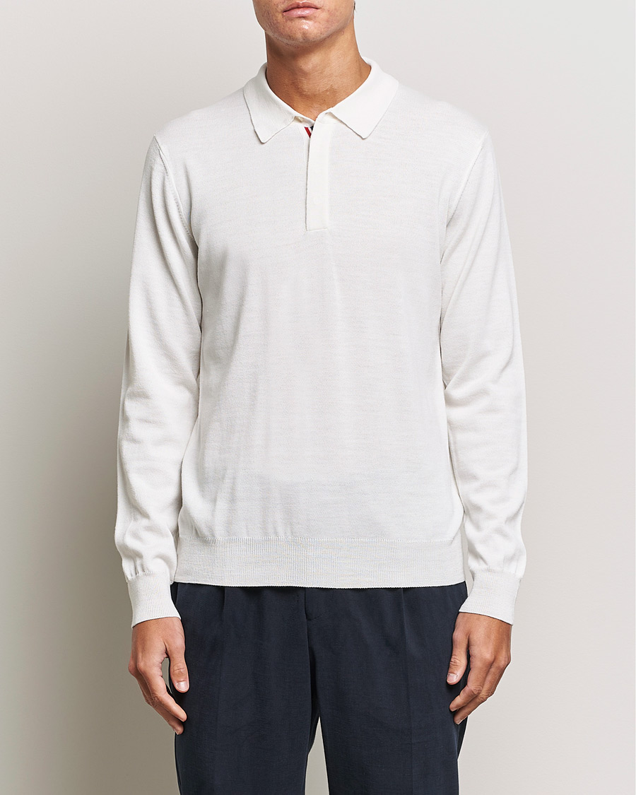 Herre |  | Orlebar Brown | Ebro OB Stripe Polo White Sand
