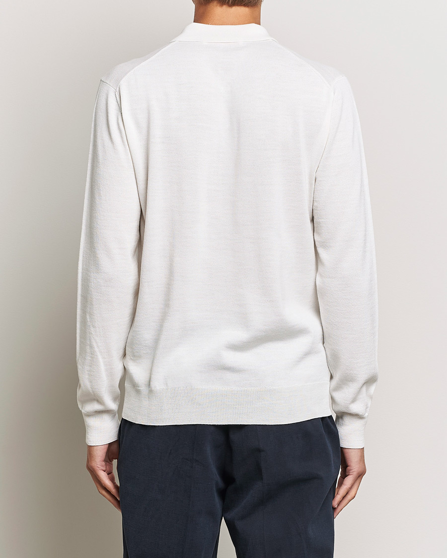 Herre | Gensere | Orlebar Brown | Ebro OB Stripe Polo White Sand