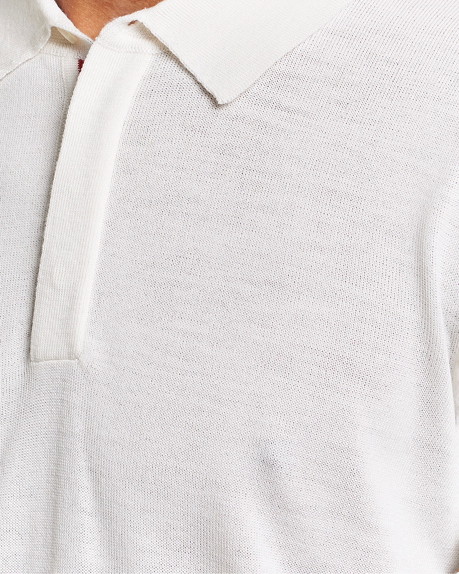 Herre | Gensere | Orlebar Brown | Ebro OB Stripe Polo White Sand