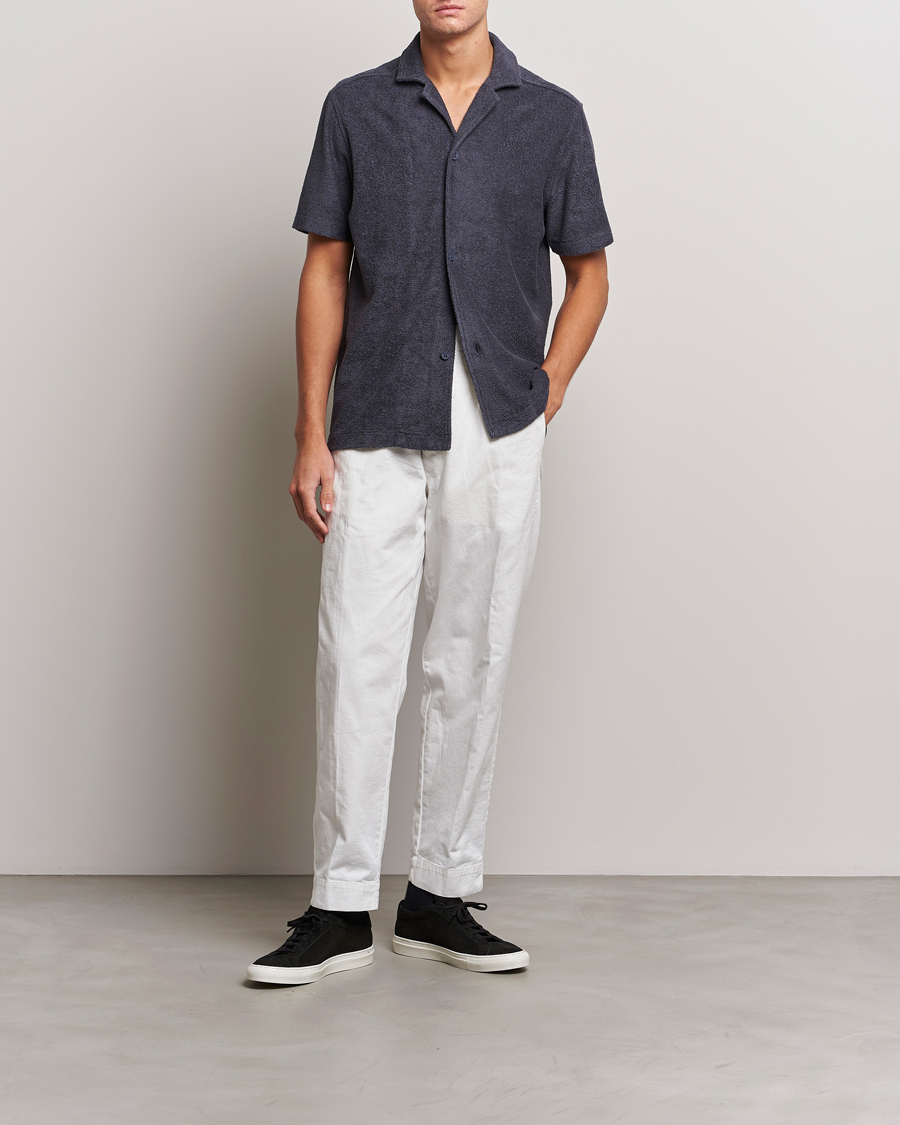 Herre | Pikéer | Orlebar Brown | Howell Buttoned Poloshirt Piranha Grey