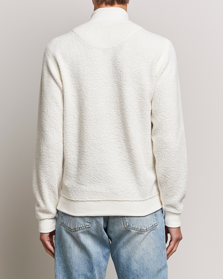 Herre | Gensere | Orlebar Brown | Isar Fleece Cashmere Half-Zip White Sand