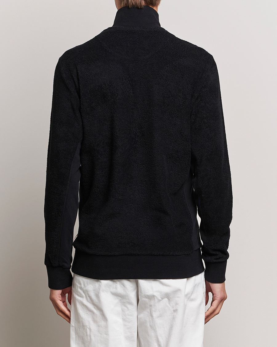Herre | Gensere | Orlebar Brown | Isar Mix Texture Half-Zip Black