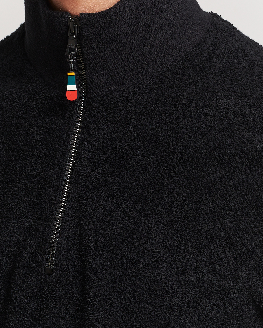 Herre | Gensere | Orlebar Brown | Isar Mix Texture Half-Zip Black