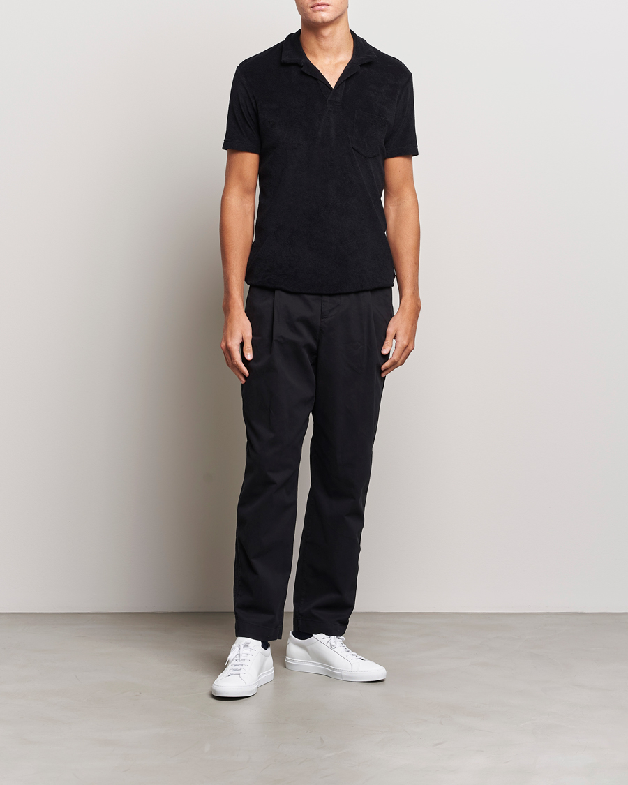 Herre | Bukser | Orlebar Brown | Dunmore Stretch Needle Trousers Black