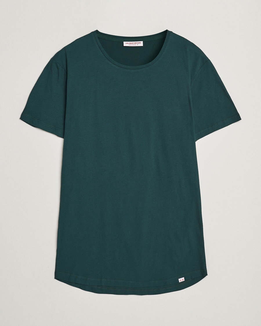 Herre | T-Shirts | Orlebar Brown | OB Cotton T-Shirt Dark Sherwood
