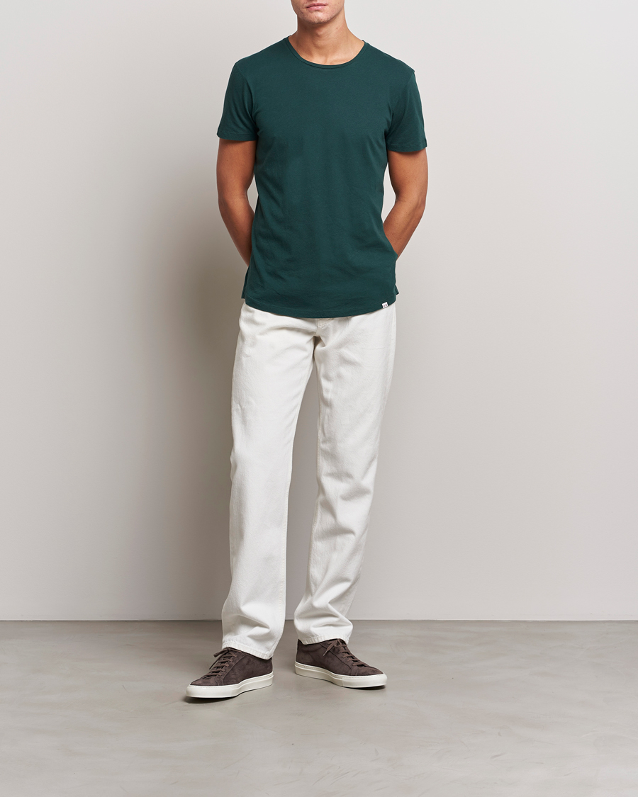 Herre | T-Shirts | Orlebar Brown | OB Cotton T-Shirt Dark Sherwood