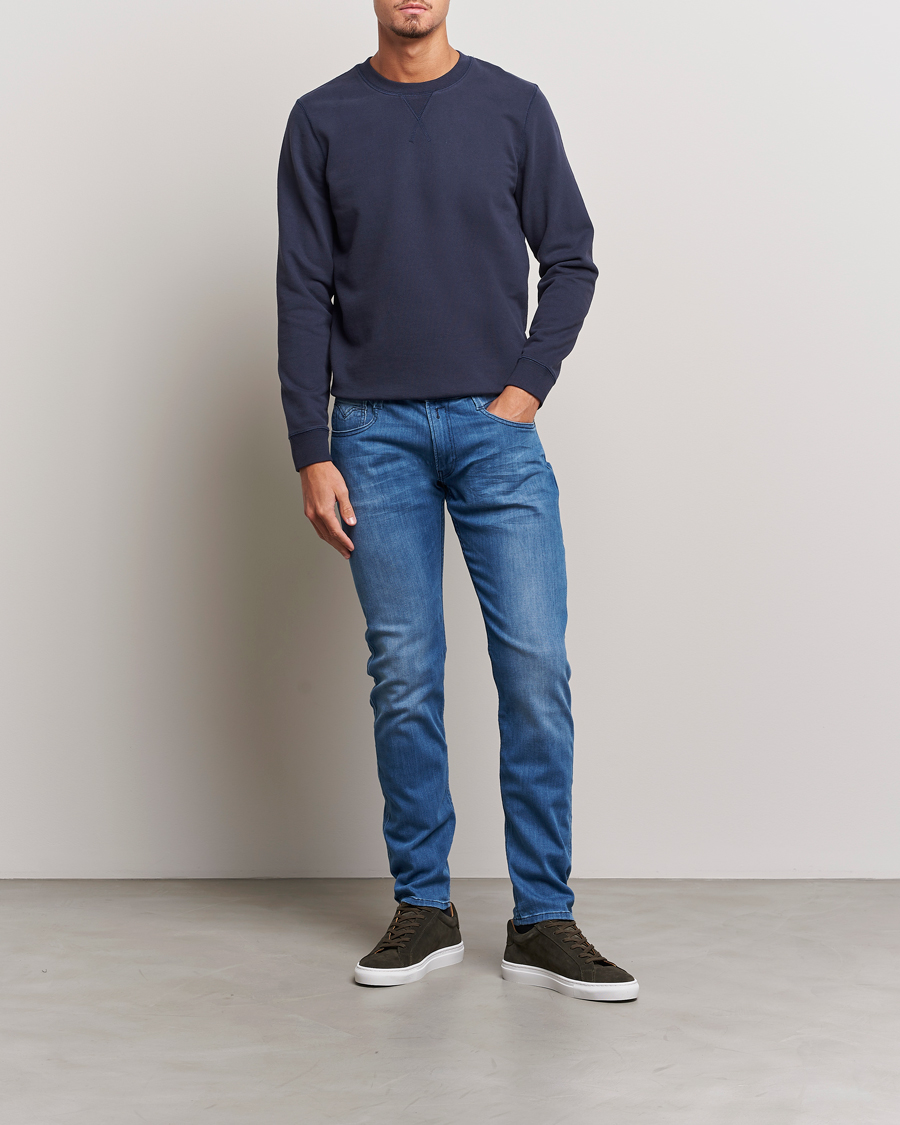 Herre | Jeans | Replay | Anbass Powerstretch Jeans Dark Blue