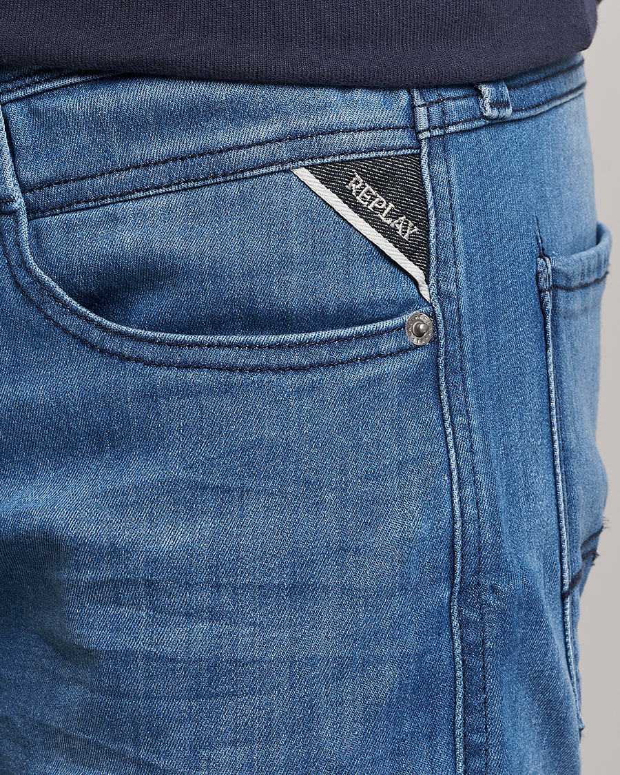 Herre | Jeans | Replay | Anbass Powerstretch Jeans Dark Blue
