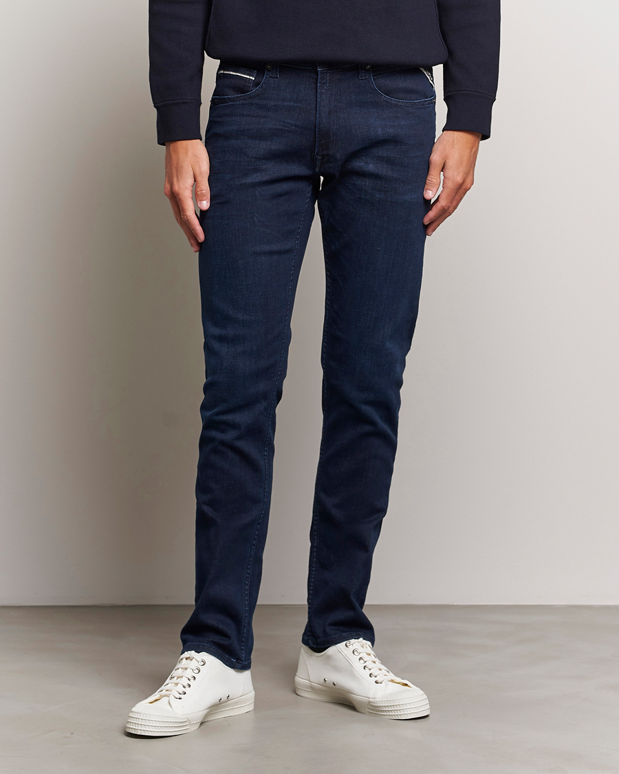 Herre | Jeans | Replay | Grover Powerstretch Jeans Dark Blue