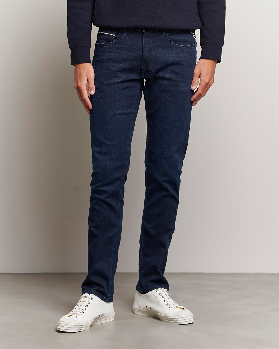 Herre | Bukser | Replay | Grover Powerstretch Jeans Dark Blue