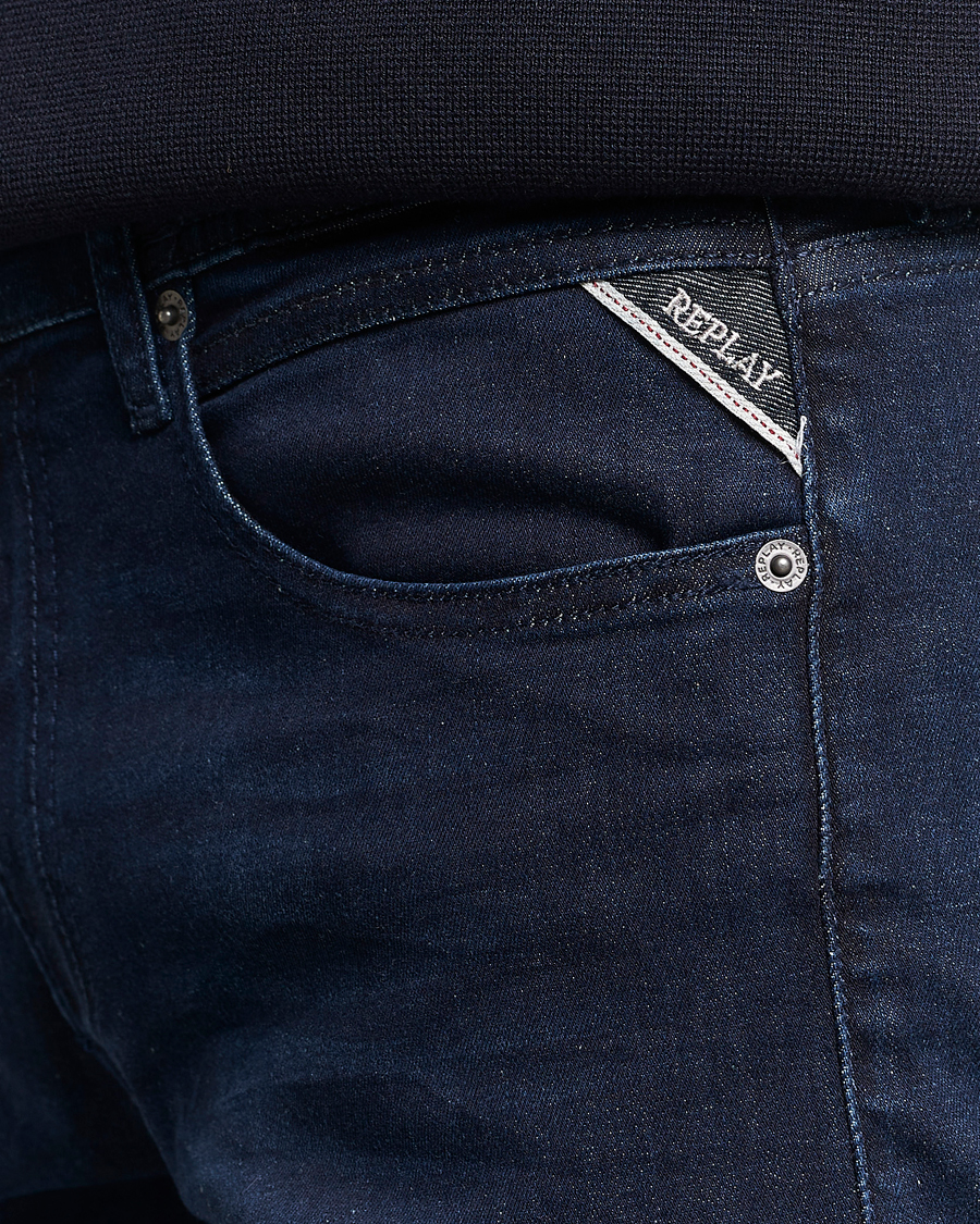 Herre | Bukser | Replay | Grover Powerstretch Jeans Dark Blue
