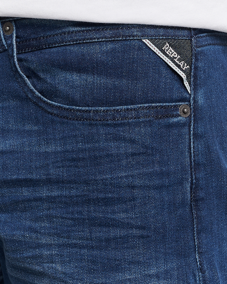 Herre | Jeans | Replay | Grover Powerstretch Jeans Dark Blue