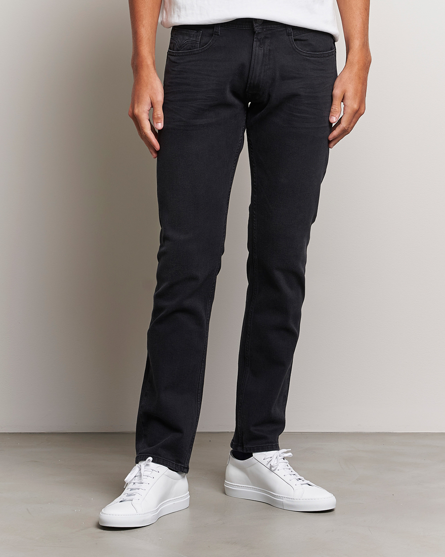Herre | Jeans | Replay | Rocco Tapered Stretch Jeans Washed Black