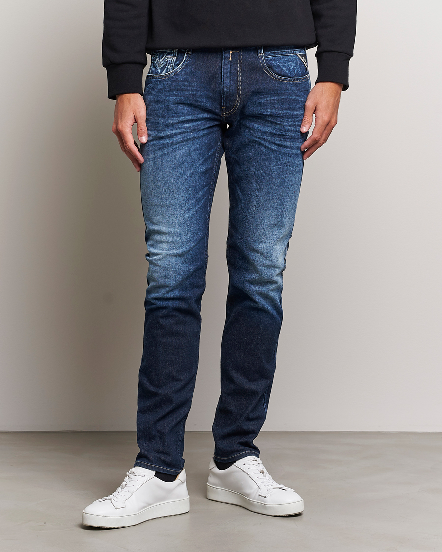 Herre | Jeans | Replay | Anbass Super Stretch Bio Jeans Dark Blue