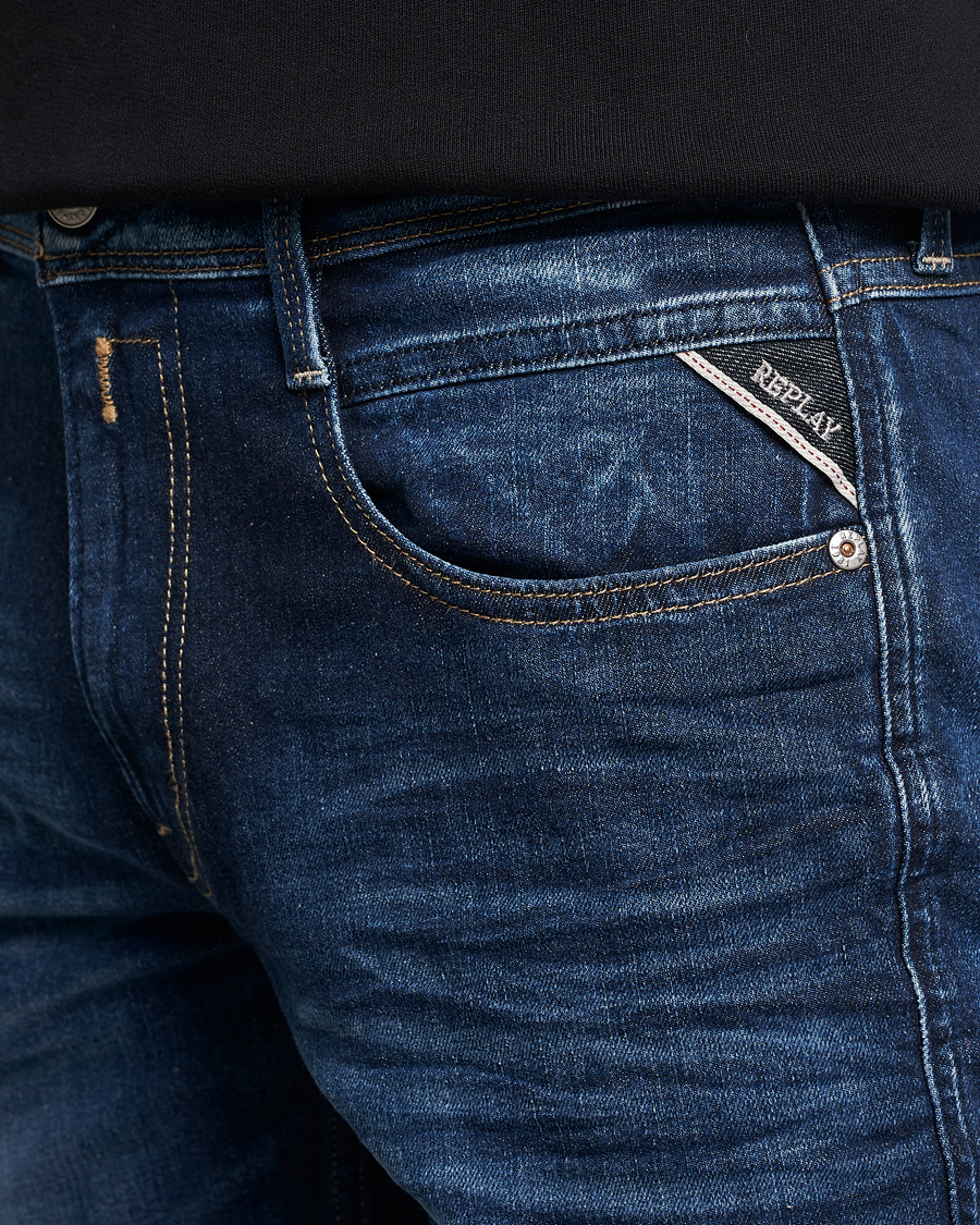 Herre | Jeans | Replay | Anbass Super Stretch Bio Jeans Dark Blue