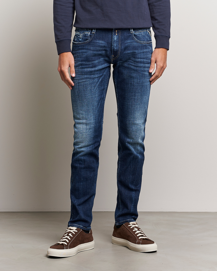 Herre |  | Replay | Anbass 1 Year Wash Jeans Medium Blue