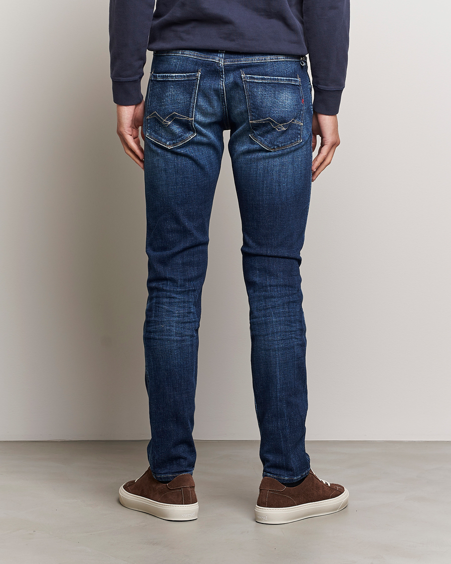 Herre | Jeans | Replay | Anbass 1 Year Stretch Jeans Dark Blue