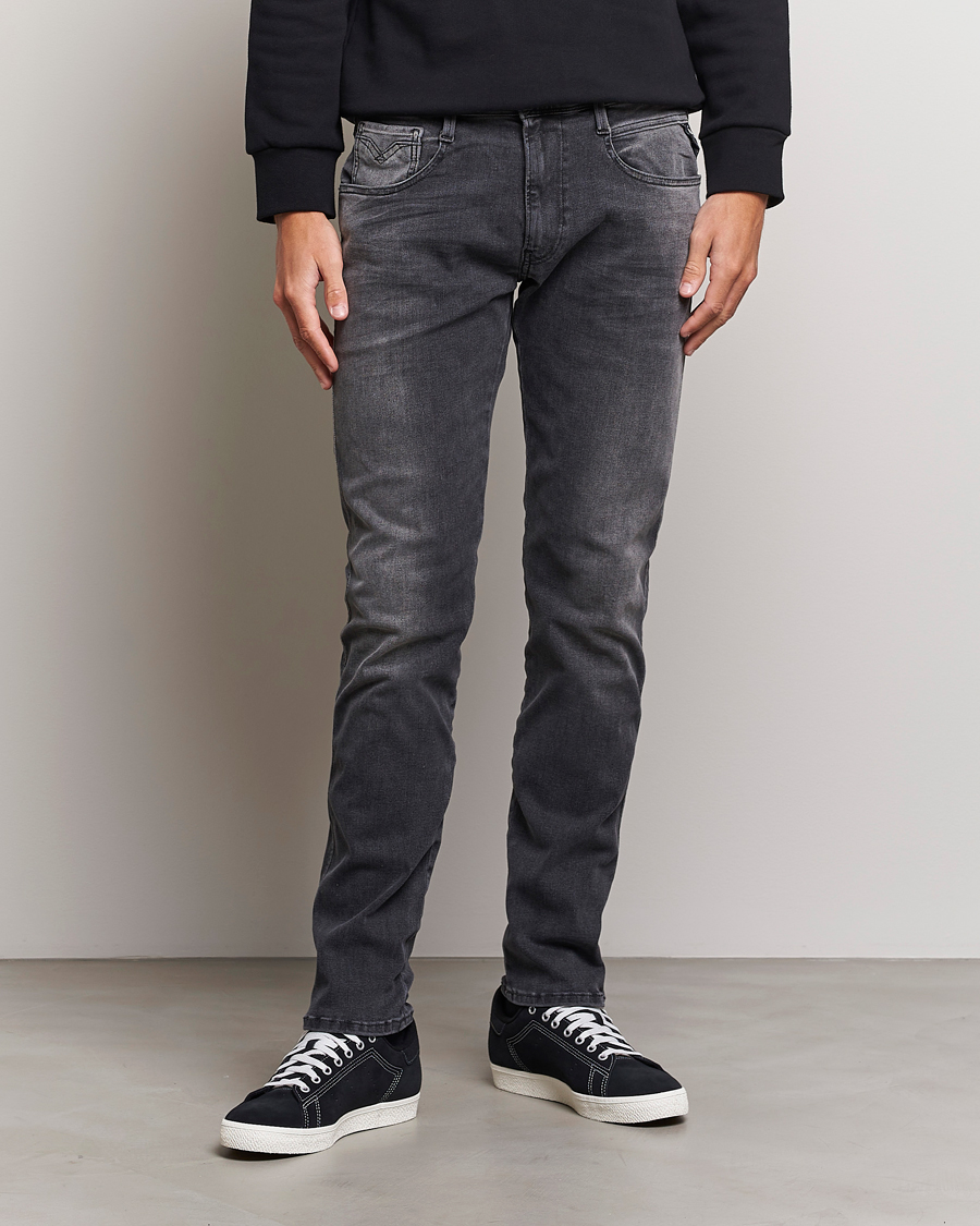 Herre | Jeans | Replay | Anbass Hyperflex Re-Used Jeans Washed Grey