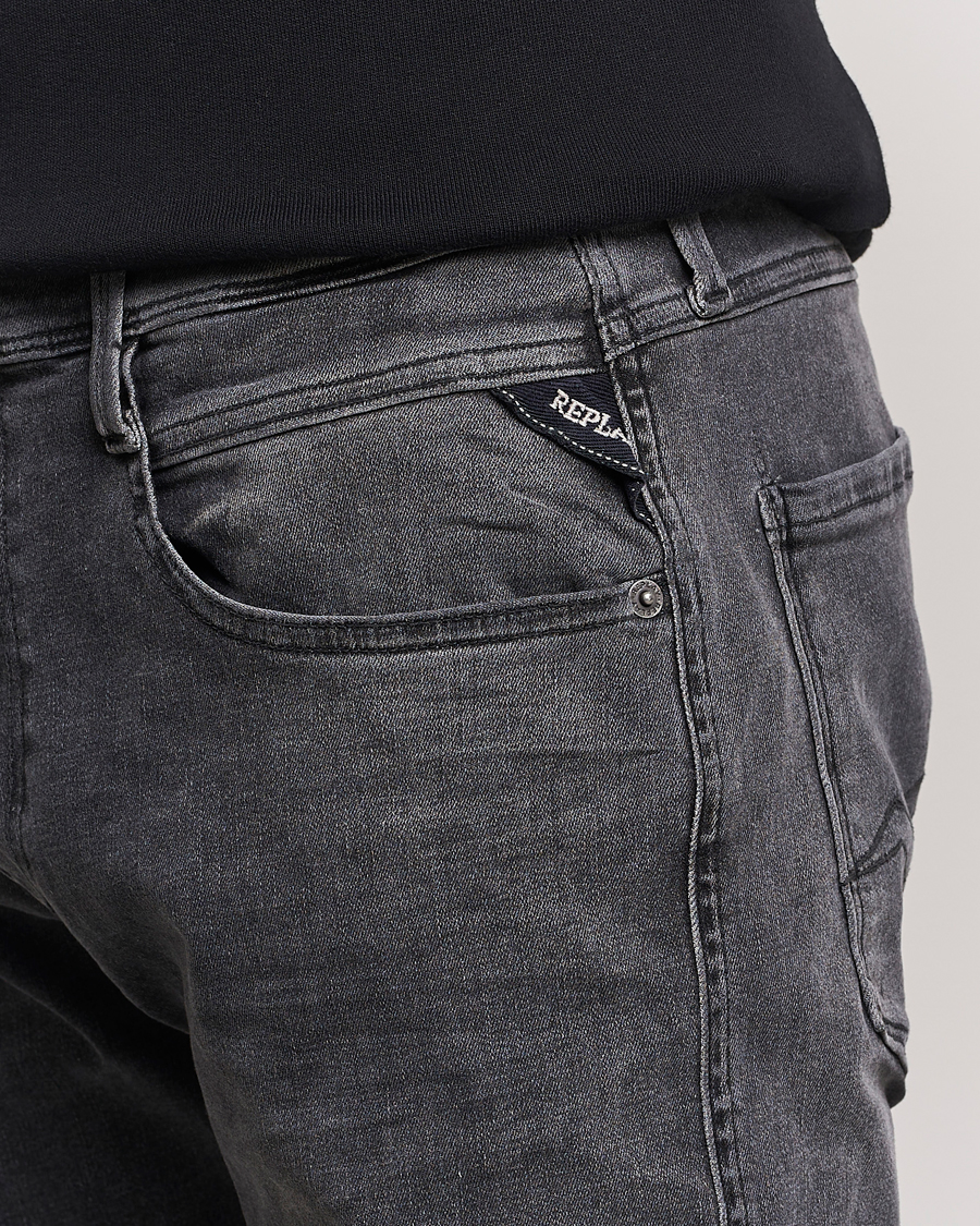 Herre | Jeans | Replay | Anbass Hyperflex Re-Used Jeans Washed Grey