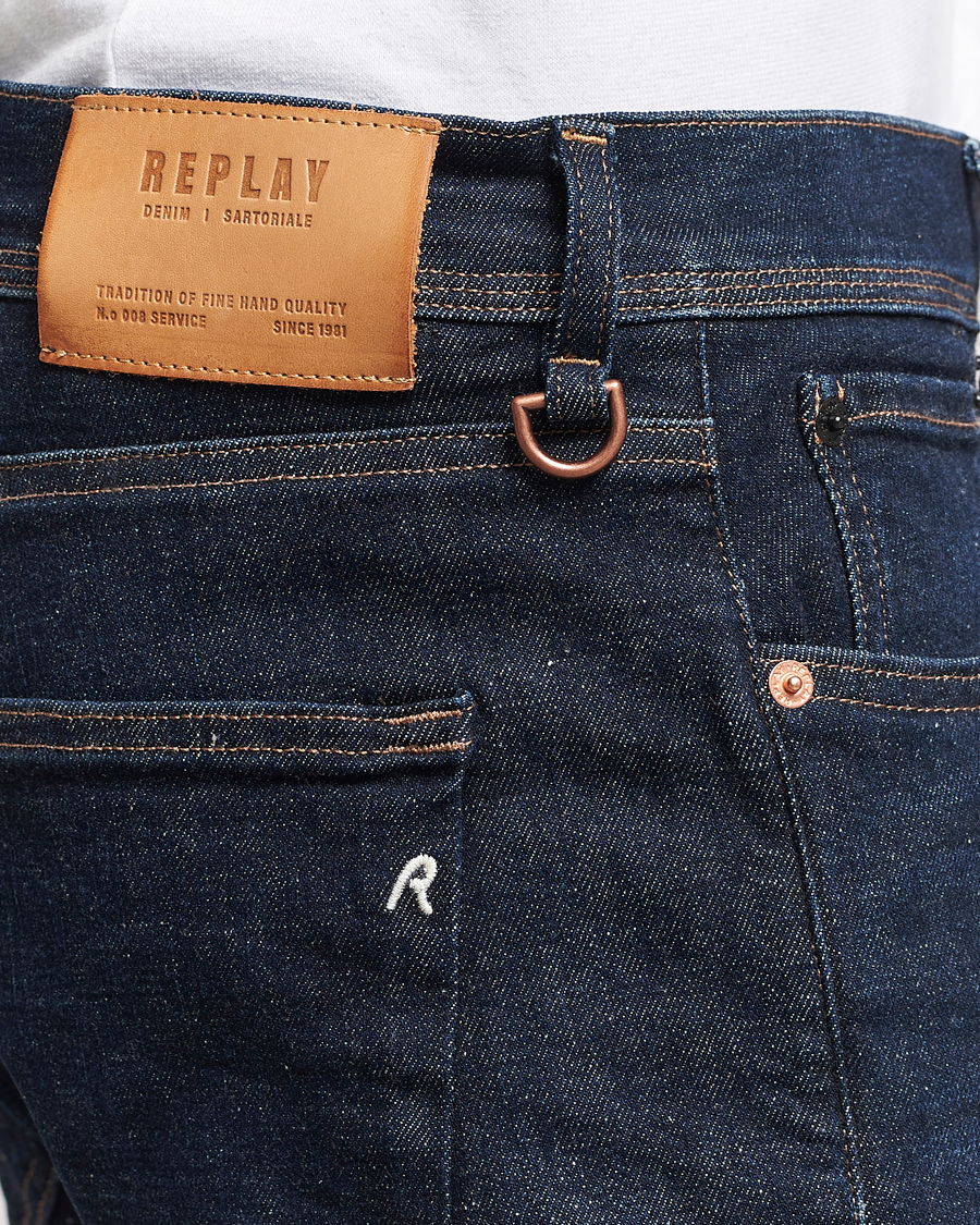 Herre | Jeans | Replay | Sartoriale Regular Fit Hyperflex Jeans Dark Blue