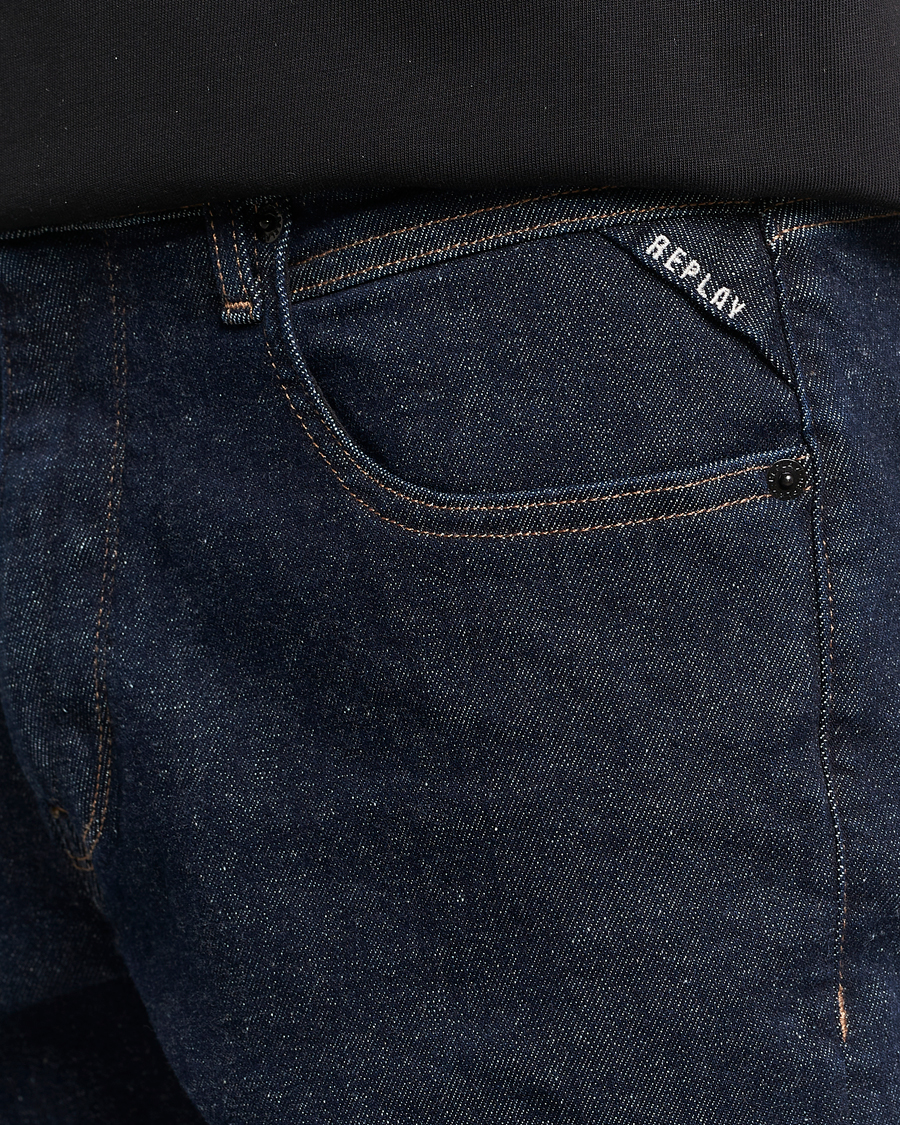 Herre | Jeans | Replay | Sartoriale Regular Fit Hyperflex Jeans Dark Blue