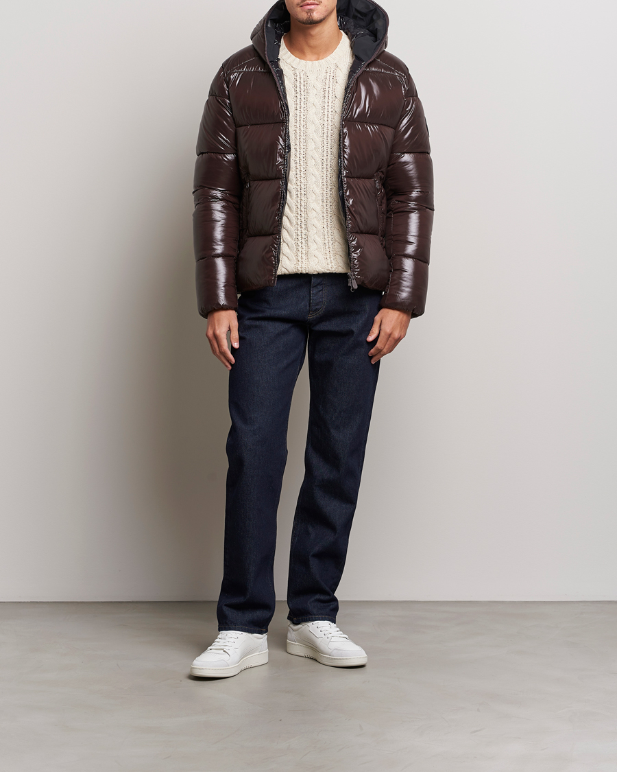 Herre | Jakker | Save The Duck | Edgard Padded Puffer Brown Black
