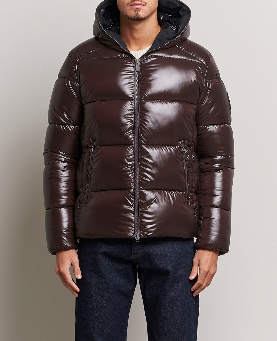 Herre | Jakker | Save The Duck | Edgard Padded Puffer Brown Black