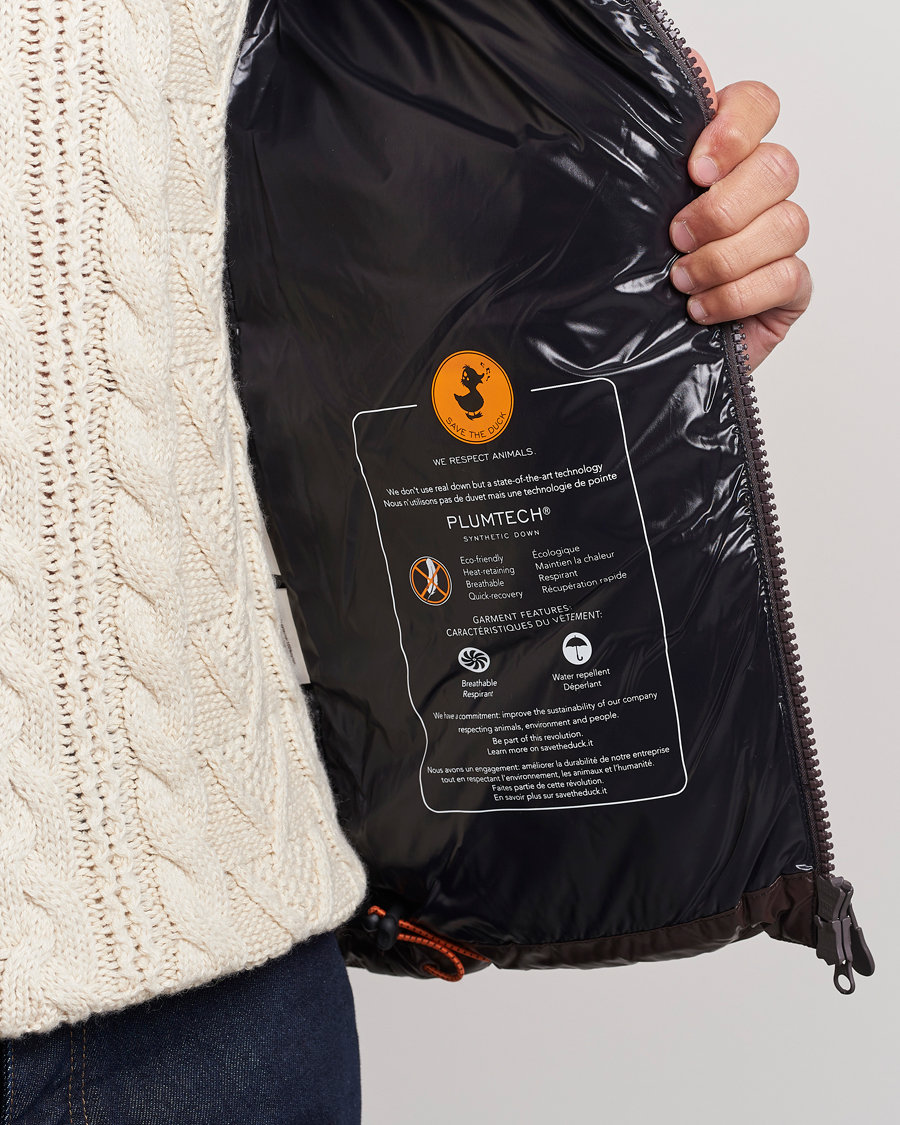 Herre | Jakker | Save The Duck | Edgard Padded Puffer Brown Black