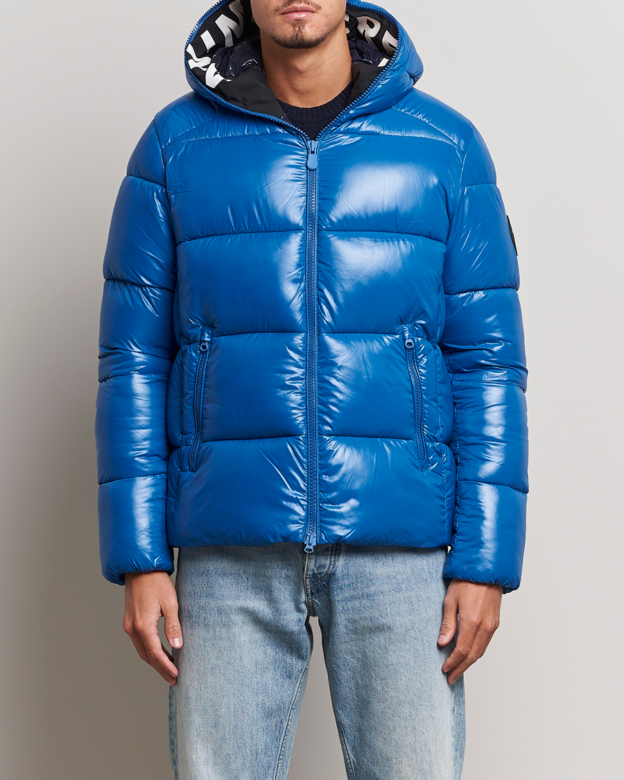 Herre | Boble- og Dunjakker | Save The Duck | Edgard Padded Puffer Blue Berry
