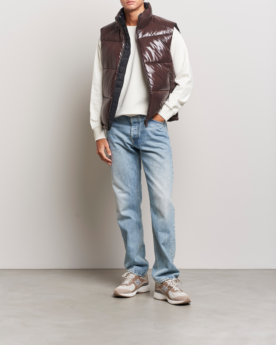 Herre | Jakker | Save The Duck | Ailantus Padded Puffer Vest Brown Black