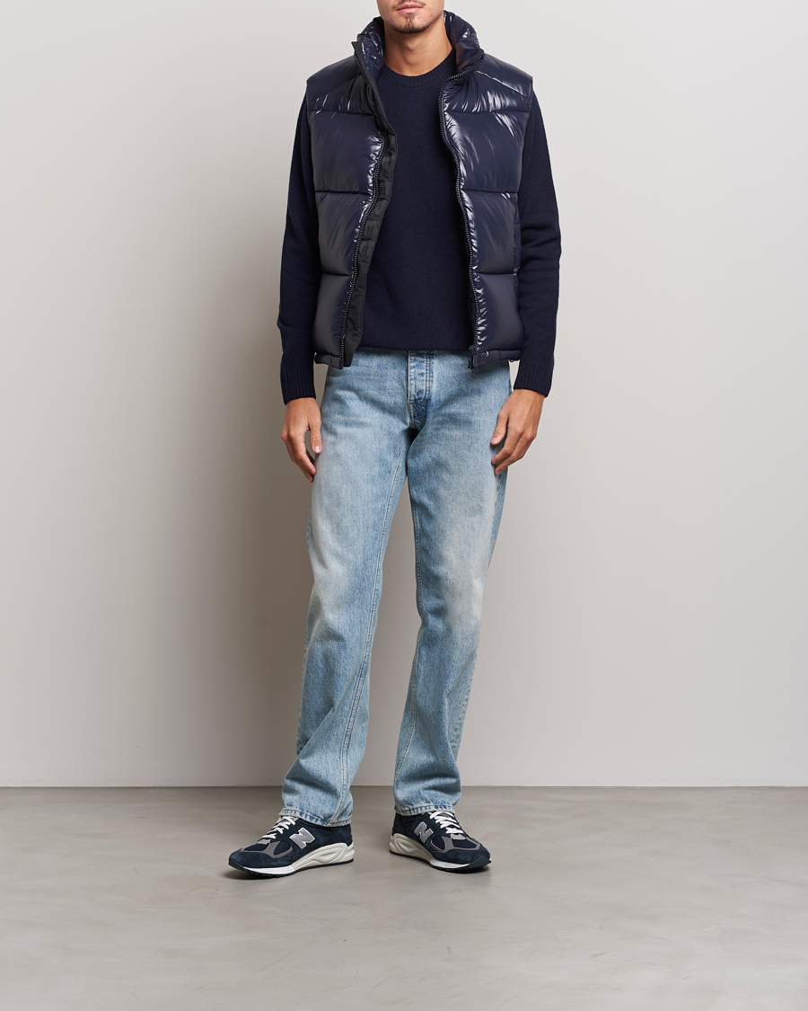 Herre | Jakker | Save The Duck | Ailantus Padded Puffer Vest Blue Black