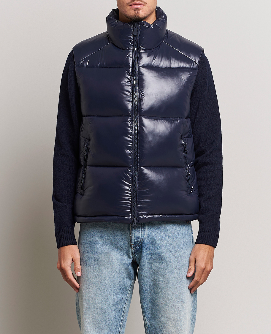 Herre |  | Save The Duck | Ailantus Padded Puffer Vest Blue Black