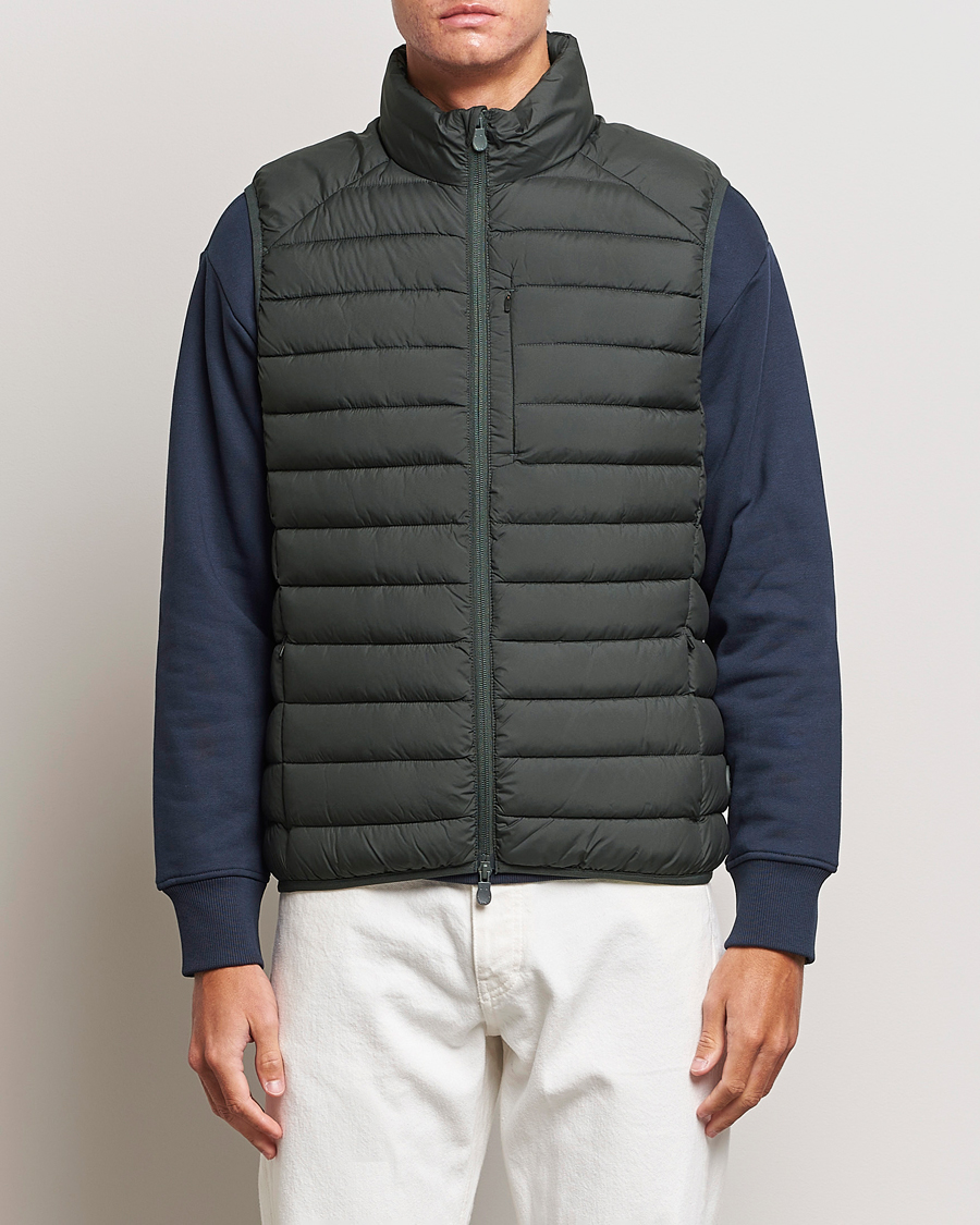 Herre | Save The Duck | Save The Duck | Rhus Matt Lightweight Vest Green Black