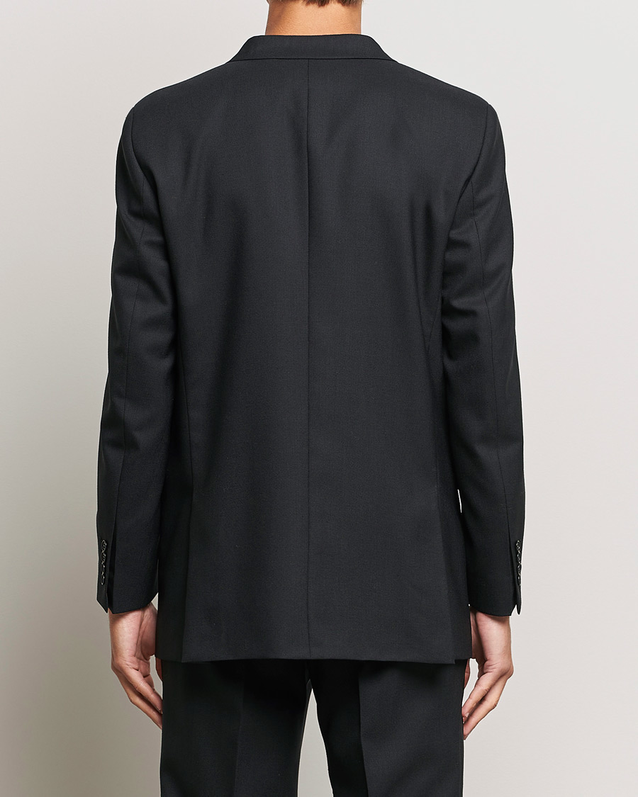 Herre | Dressjakker | Sunflower | Double Breasted Wool Blazer Black