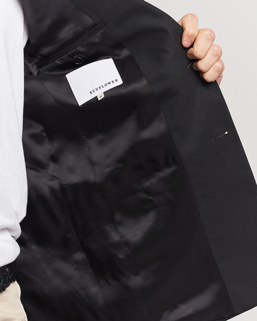 Herre | Dressjakker | Sunflower | Single Breasted Wool Blazer Black