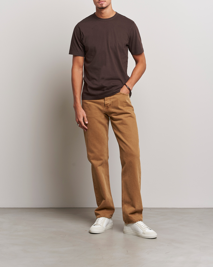 Herre | T-Shirts | Sunflower | Day Tee Dark Brown