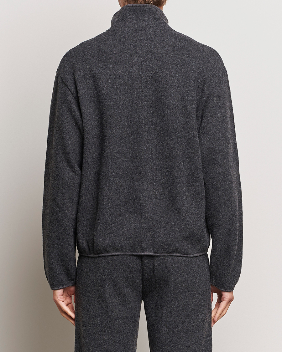Herre | Gensere | Sunflower | Wool Jersey Half Zip Antracite