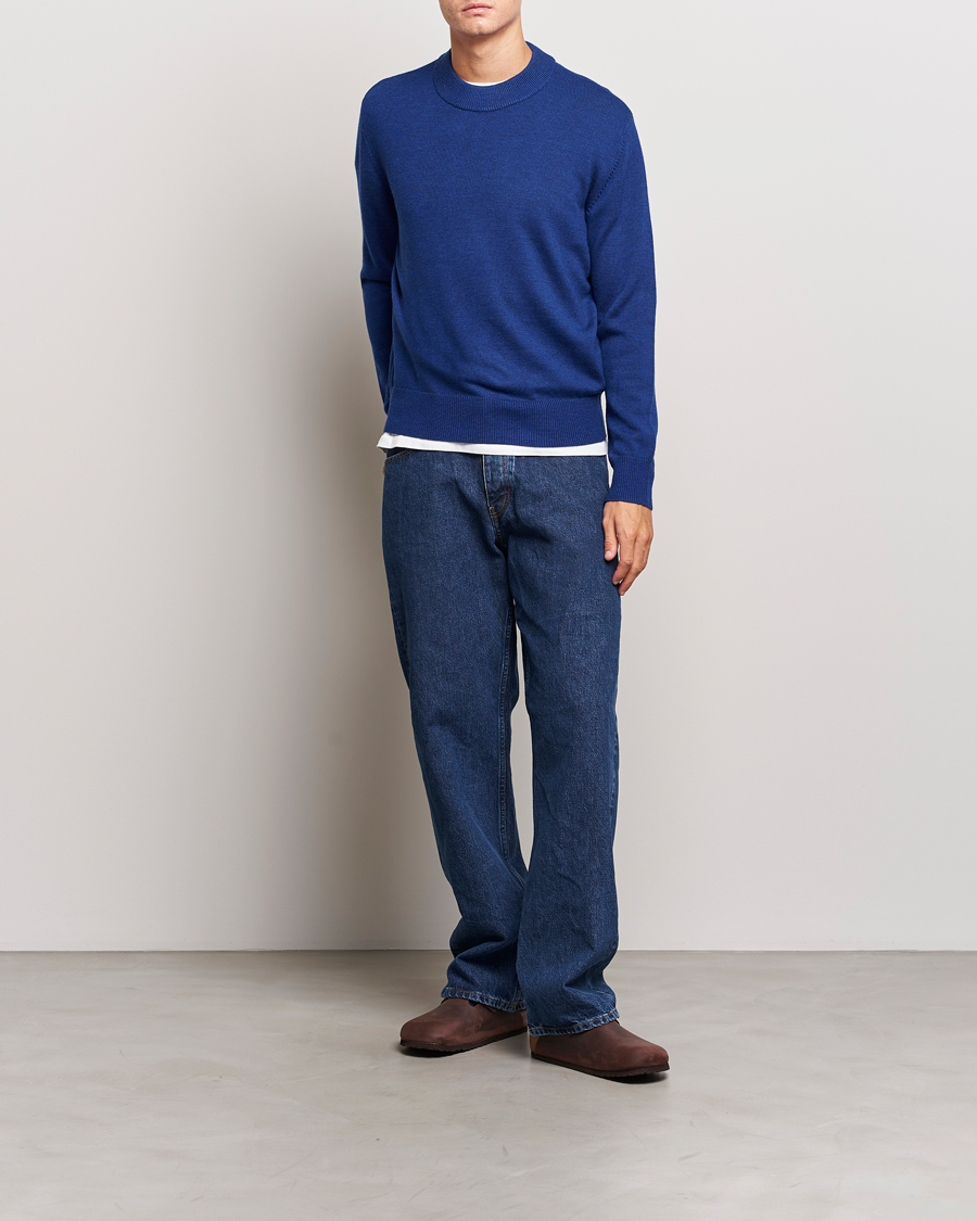 Herre | Gensere | Sunflower | Moon Merino Sweater Blue