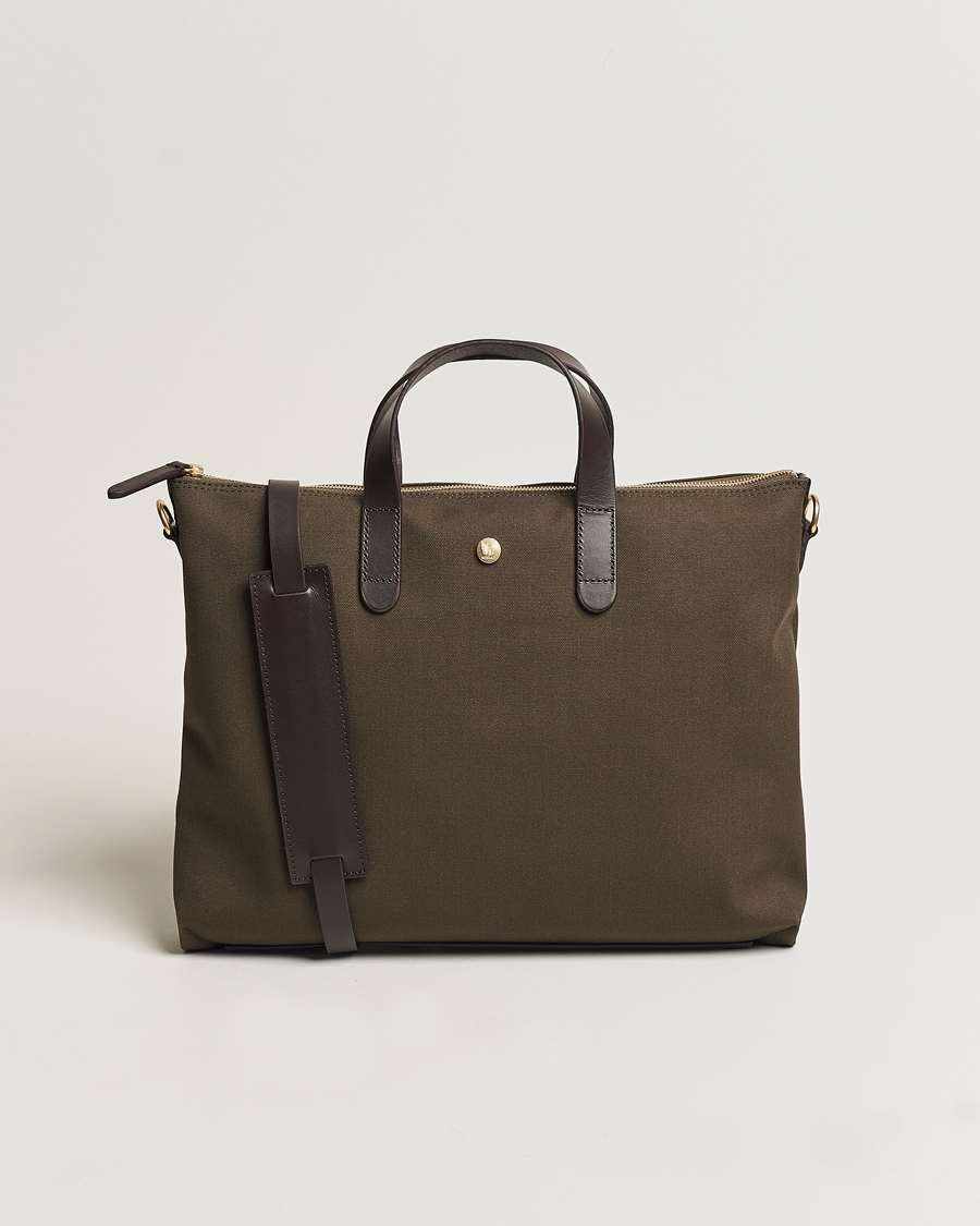 Herre | Vesker | Mismo | M/S Canvas Slim Brief Army/Dark Brown