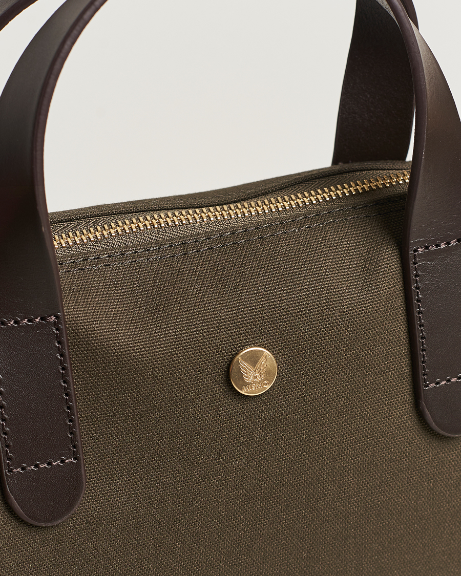 Herre | Vesker | Mismo | MismoM/S Canvas Slim BriefArmy/Dark Brown