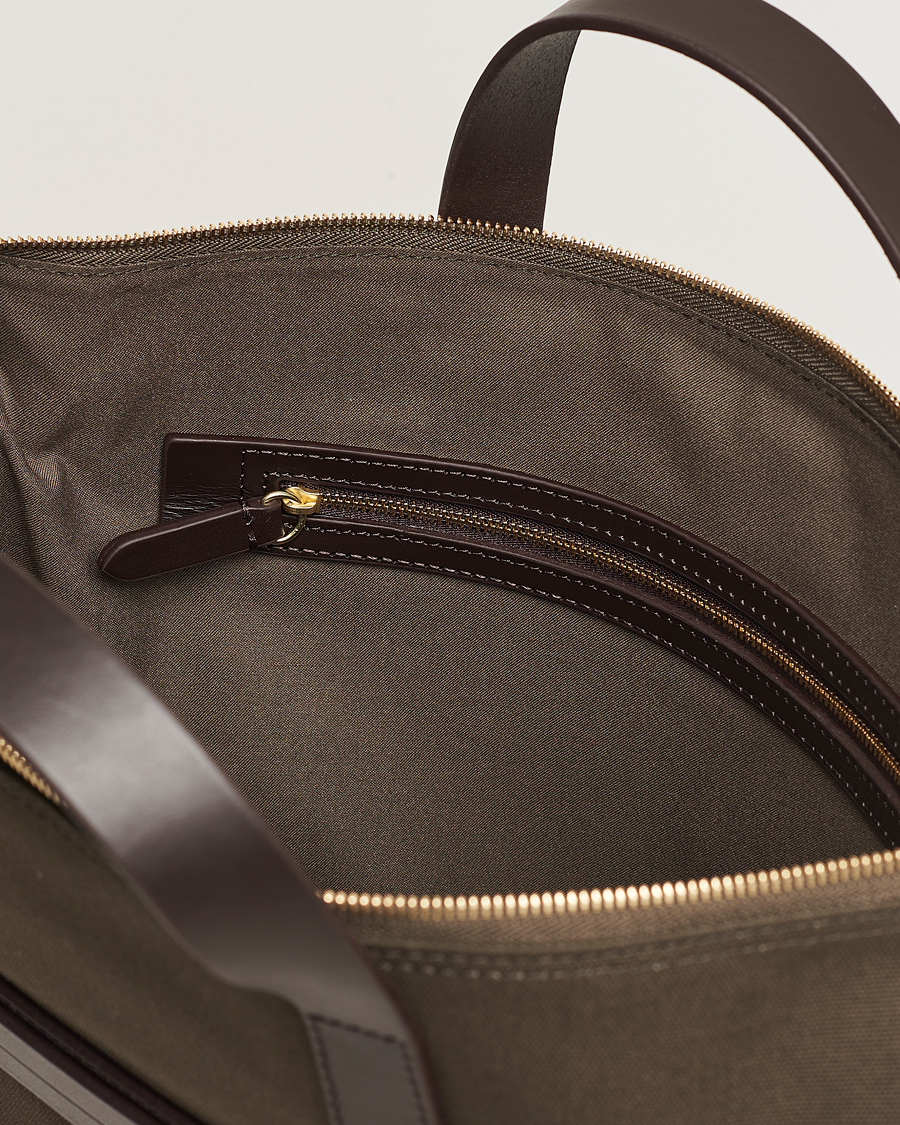 Herre | Vesker | Mismo | MismoM/S Canvas Slim BriefArmy/Dark Brown