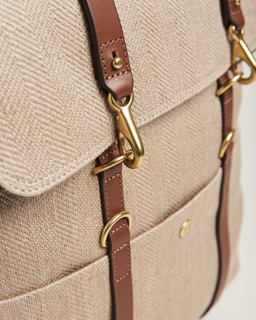 Herre | Mismo M/S Backpack Grand Herringbone/Cuoio | Mismo | M/S Backpack Grand Herringbone/Cuoio