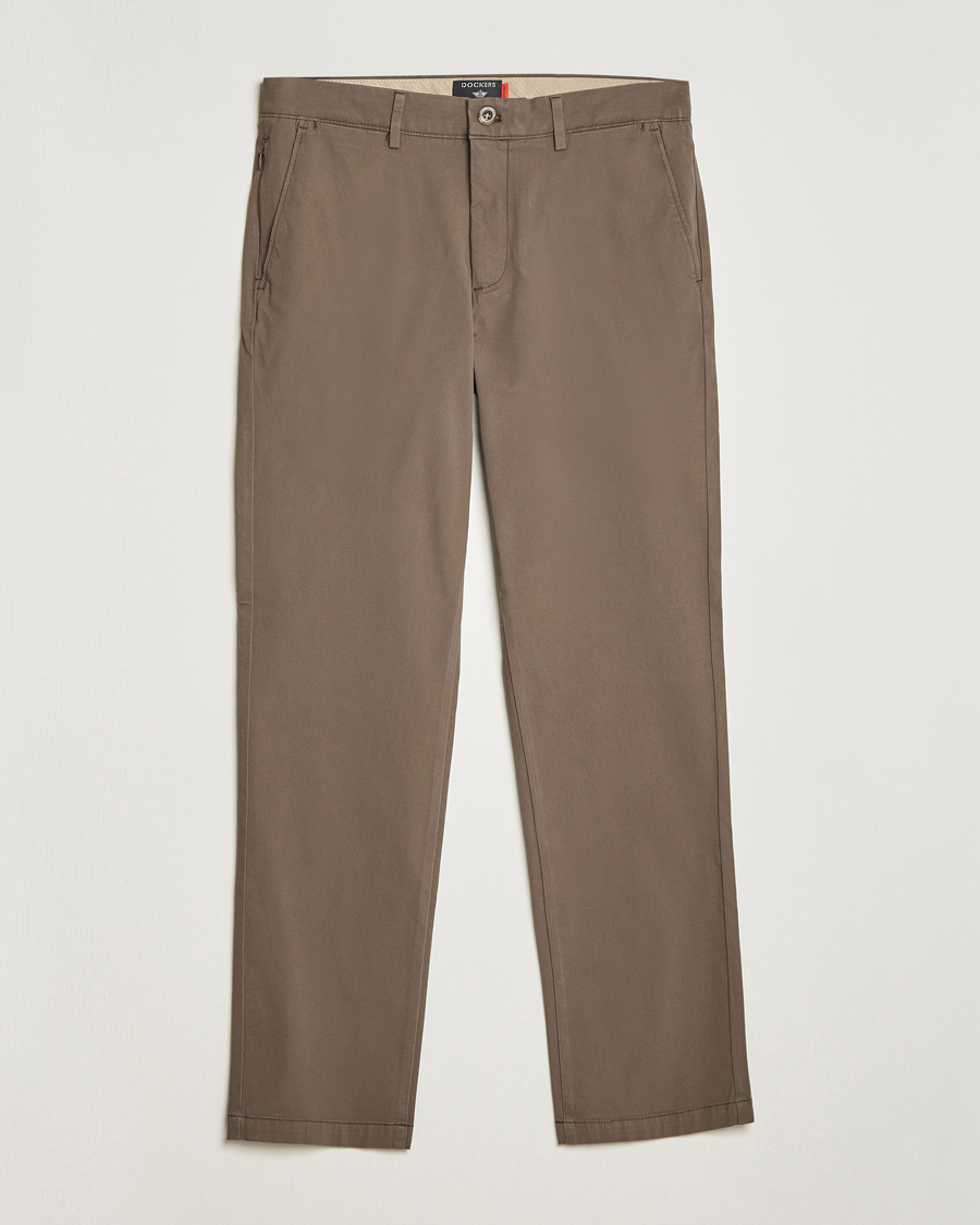 Herre | Bukser | Dockers | Cotton Slim Chino Khaki Green