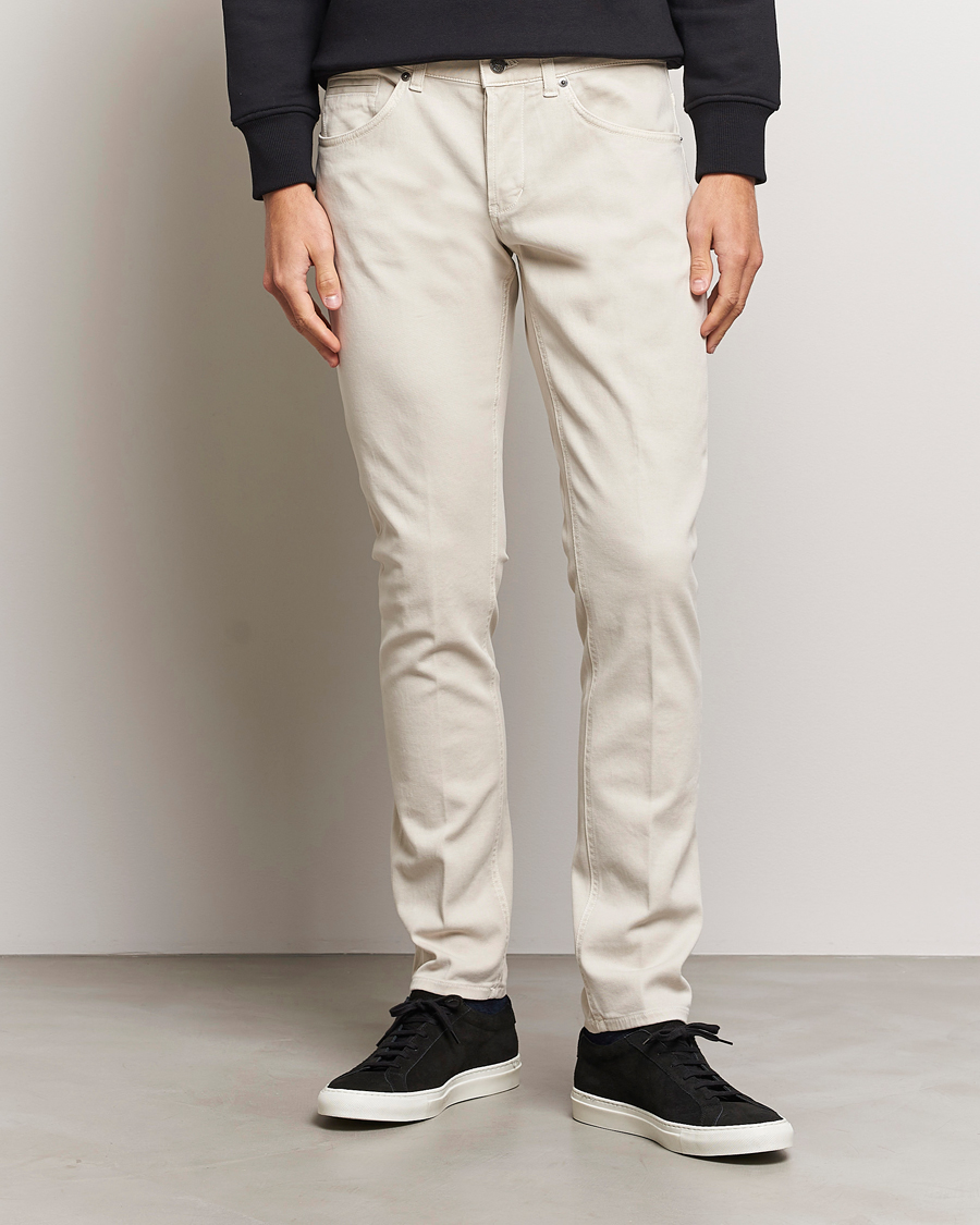 Herre | Dondup | Dondup | George 5-Pocket Jeans Light Sand