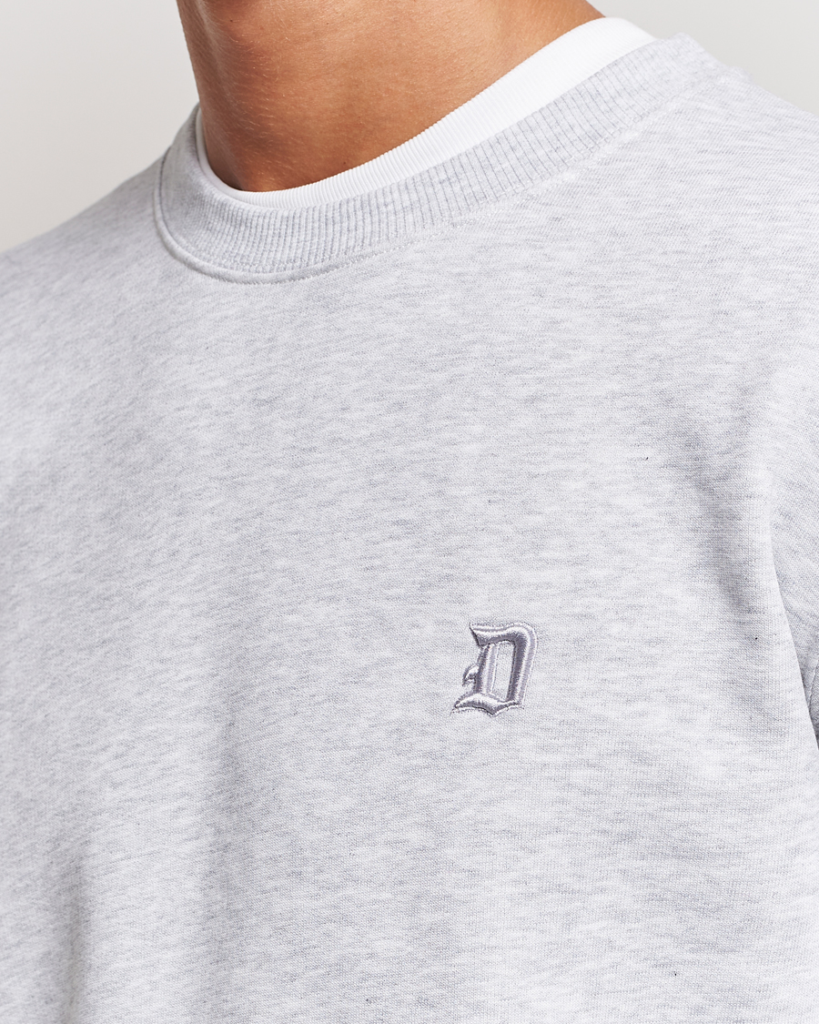 Herre | Gensere | Dondup | Logo Crew Neck Sweatshirt Light Grey