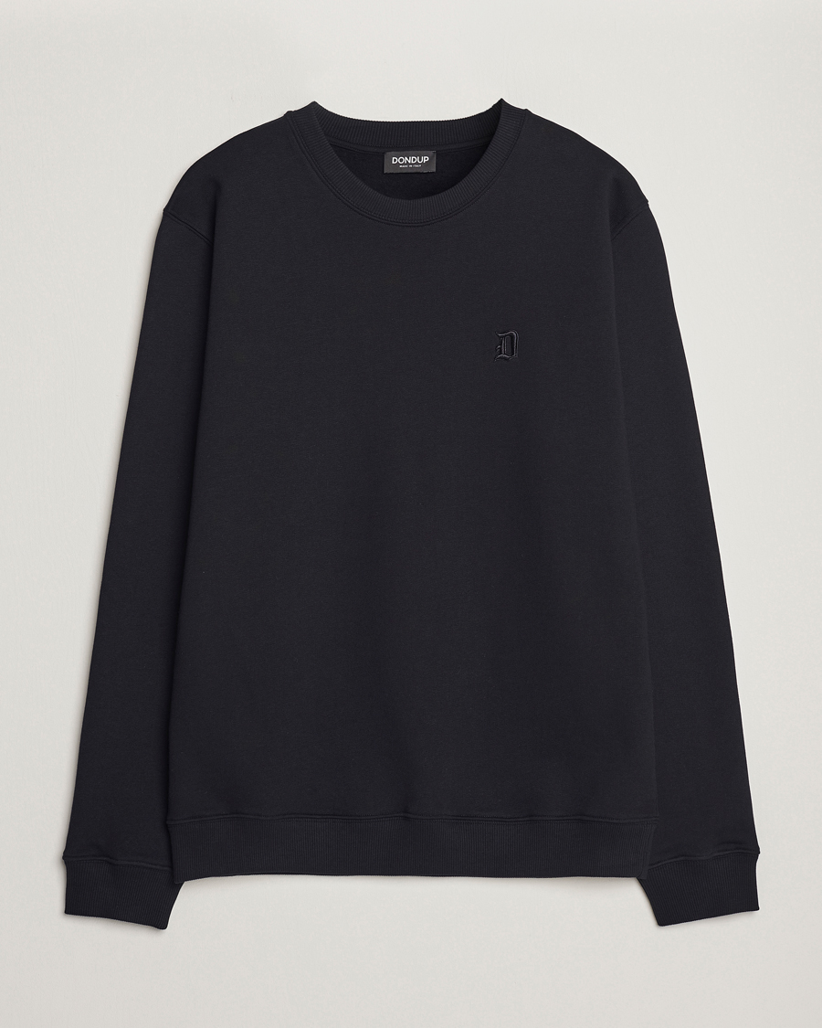Herre | Gensere | Dondup | Logo Crew Neck Sweatshirt Black