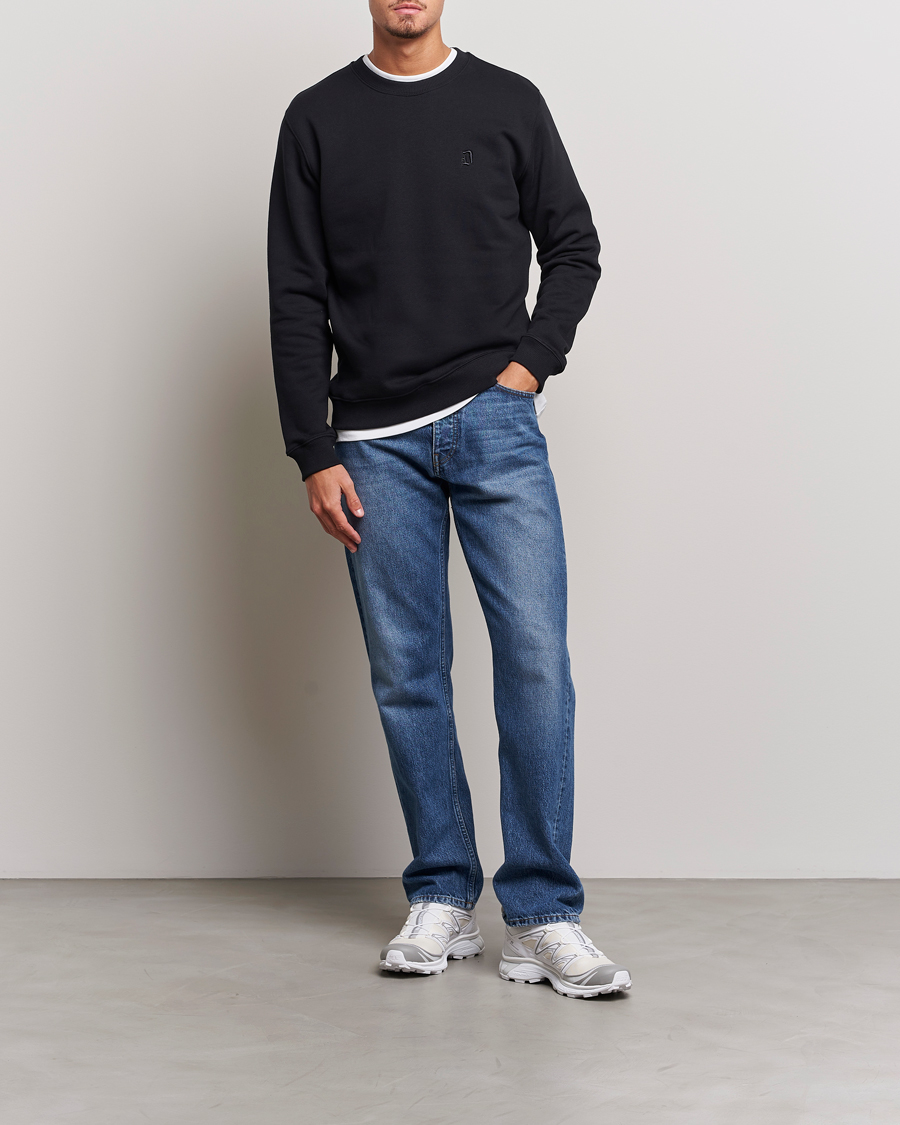 Herre | Gensere | Dondup | Logo Crew Neck Sweatshirt Black