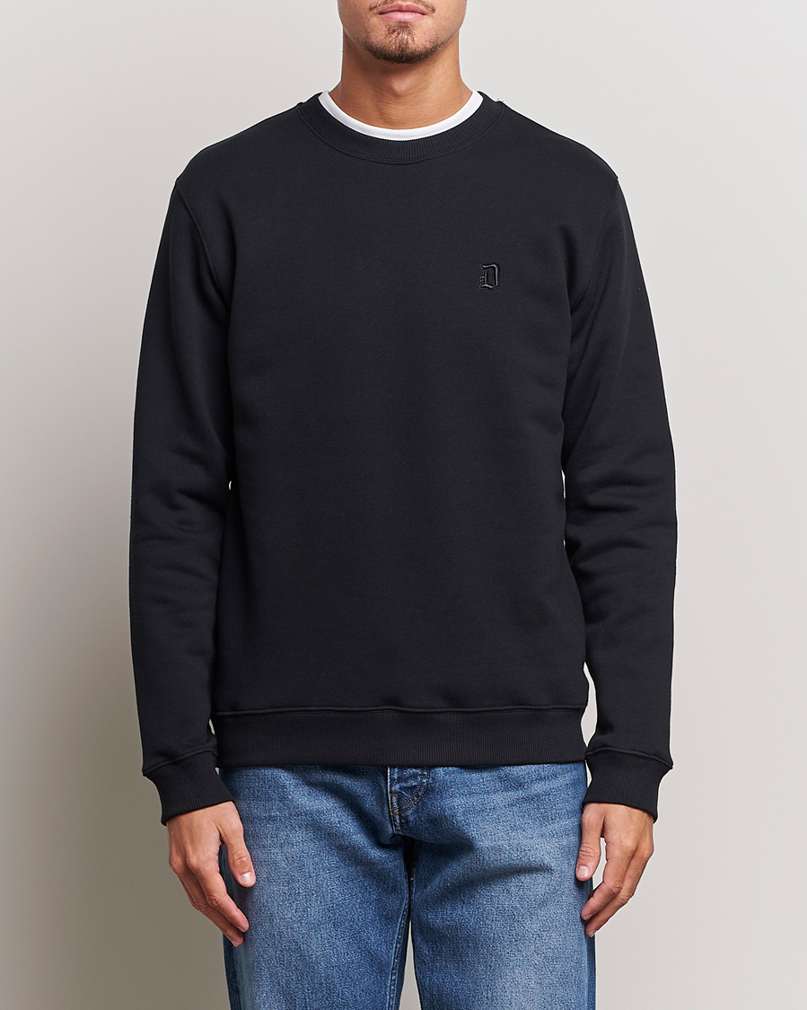 Herre | Dondup | Dondup | Logo Crew Neck Sweatshirt Black