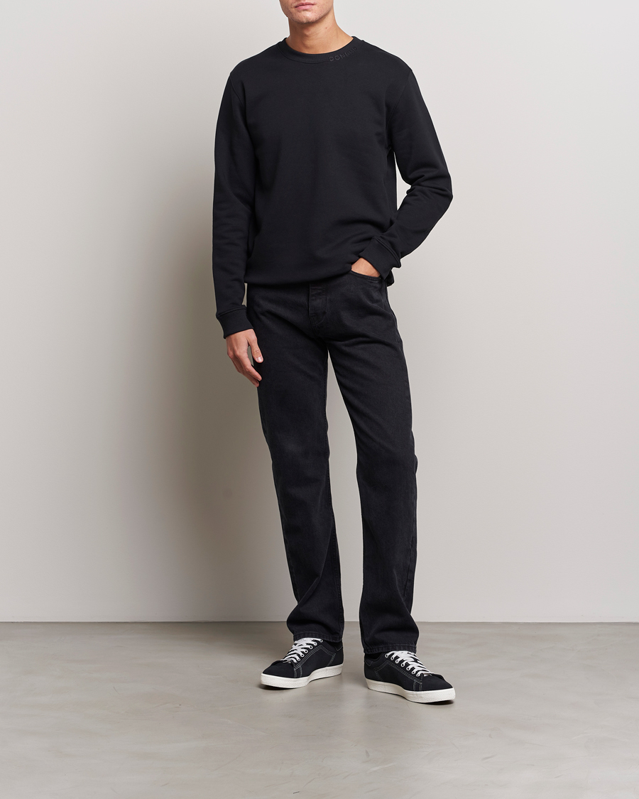 Herre | Gensere | Dondup | Logo Crew Neck Sweatshirt Black
